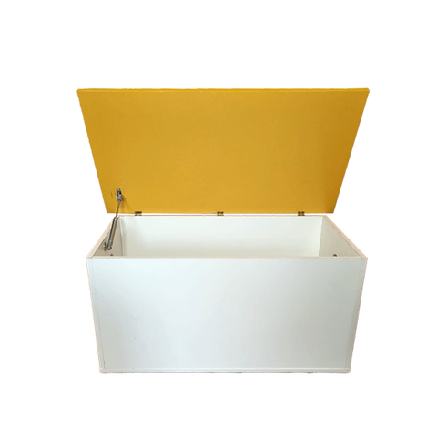 Juguetero Infantil Amarillo y Blanco – Colorido, Práctico y Funcional