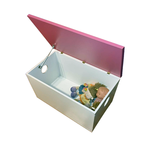 Juguetero Infantil Fucsia y Blanco – Colorido, Práctico y Funcional