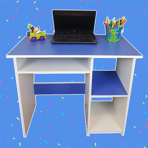Escritorio Infantil Azul – Armado y Listo para Usar