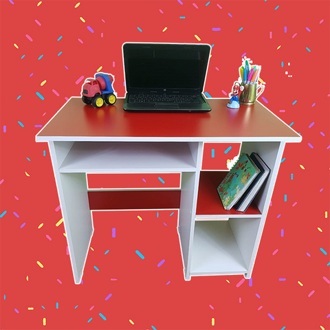 Escritorio Infantil Rojo – Armado y Listo para Usar