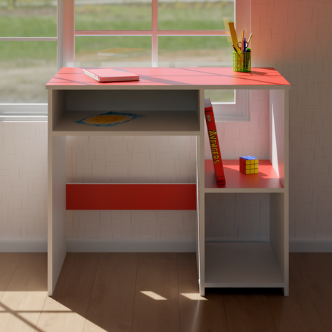 Escritorio Infantil Rojo – Armado y Listo para Usar