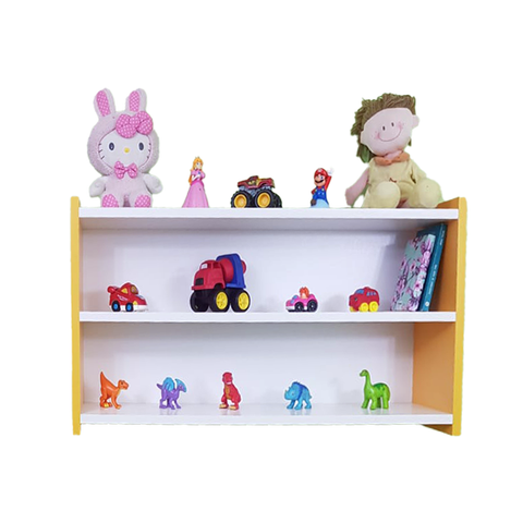 Repisa Infantil Amarilla – Organiza con Color y Estilo