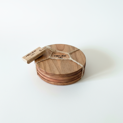 Set de 4 Posavasos de Maderas Nobles | Hechos a Mano