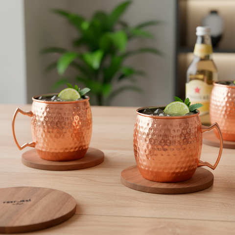 Set de 4 Posavasos de Maderas Nobles | Hechos a Mano