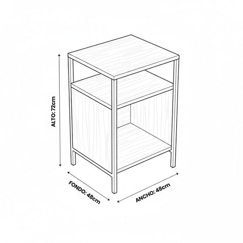 Rack para Vinilos y Tornamesa - Poder y Elegancia en Roble
