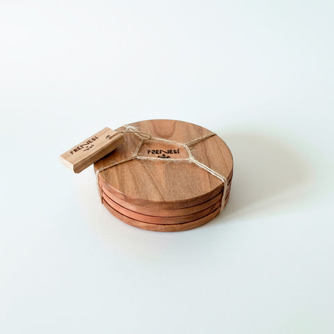 Set de 4 Posavasos Gourmet - Madera Noble Recuperada